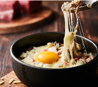 Bowl with egg and cheese